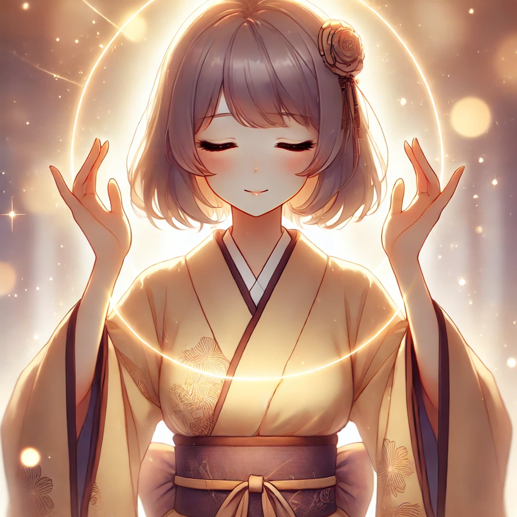 電話占いで復縁が当たる先生が思念伝達をする様子