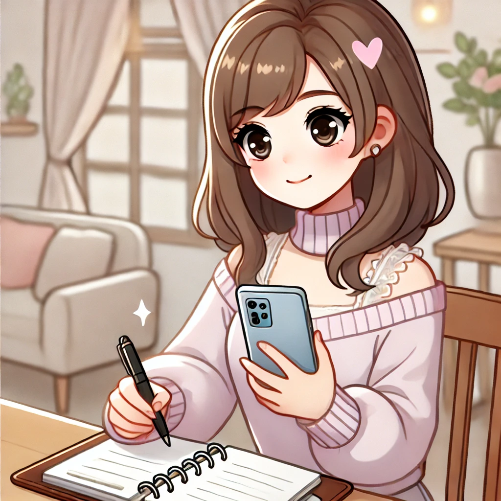 電話占いで復縁に強い占い師からのアドバイスをしっかり実践しようとする女の子