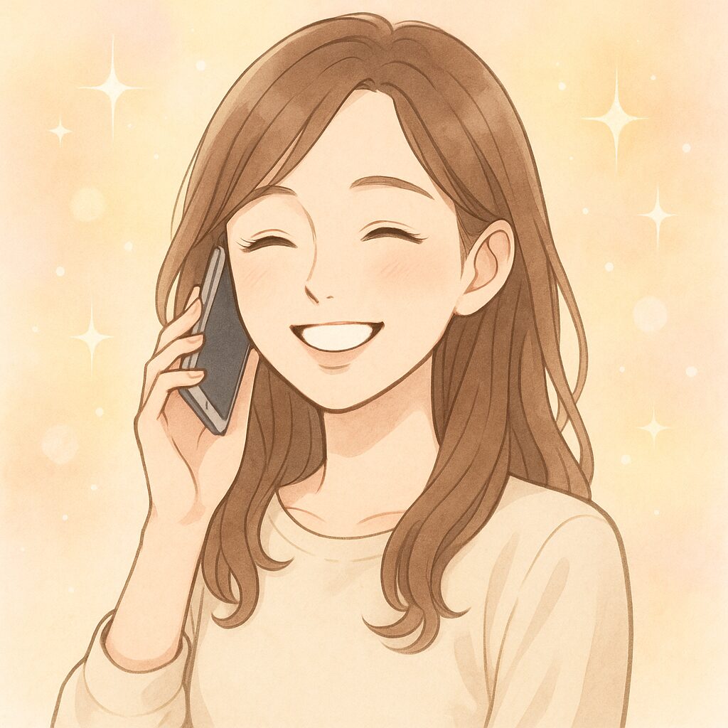 電話越しで遠隔ヒーリングを受けて体が軽くなった女性