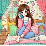 復縁相談を電話でする女性