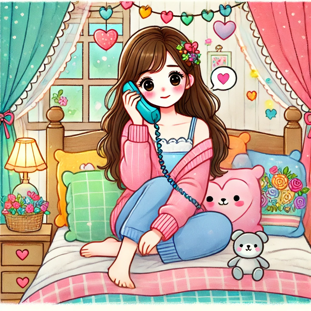 復縁相談を電話でする女性