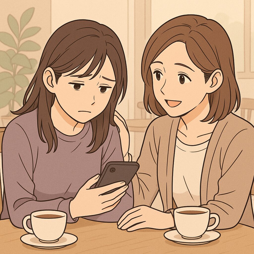 1週間未読無視の彼氏と別れたくないので共通の友達に相談する女性