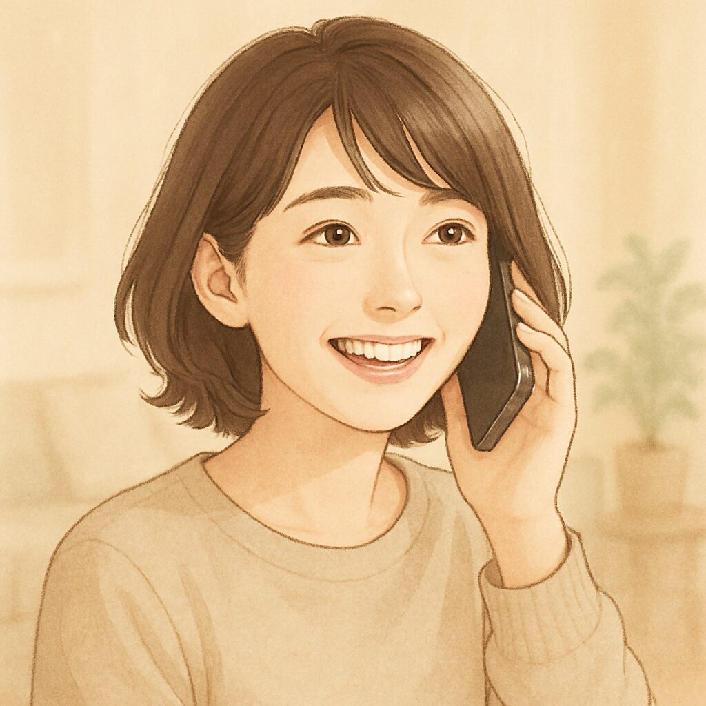 ココナラSaSa先生の鑑定を心を開いて受ける女性