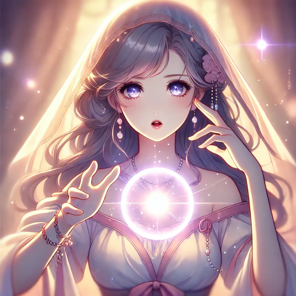 ココナラなっちゃん☆彡先生が霊視をするイメージ画像