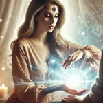 ココナラのベリザ先生が相談者のエネルギーを整えるイメージ画像