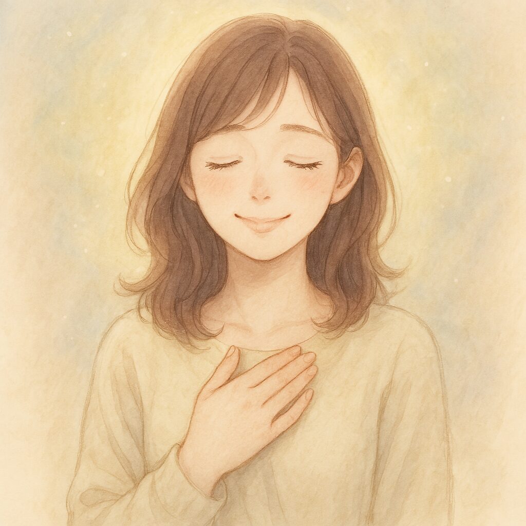 ココナラひろすえ先生に「大丈夫」と言ってもらえて安心した女性