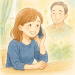 ココナラまるタロー先生にサクサク占いをしてもらう女性