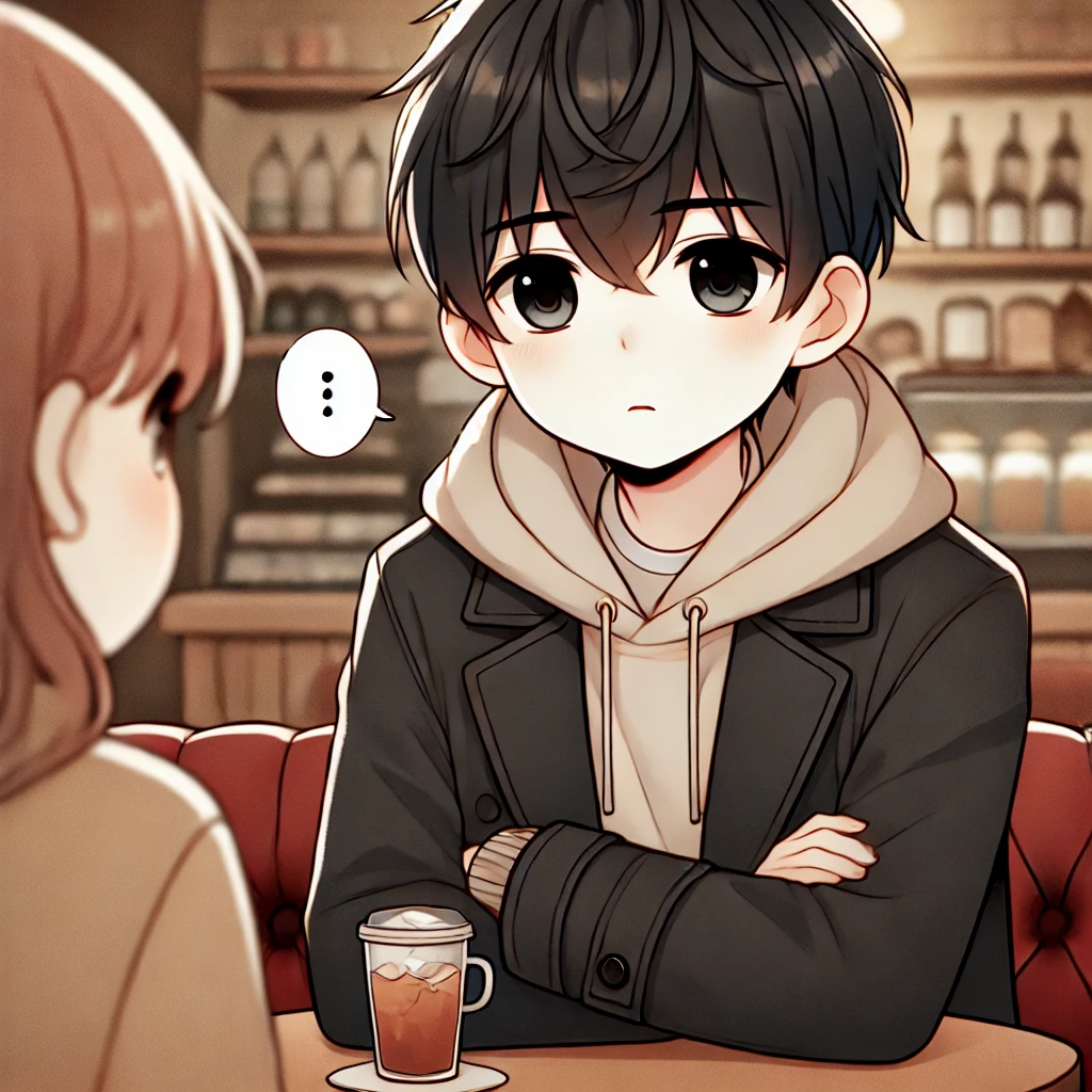 彼女に別れようと告げる男性