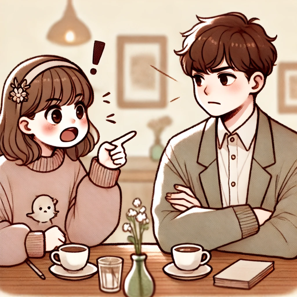 彼氏と別れたくないからと感情に任せて責め立てる女性