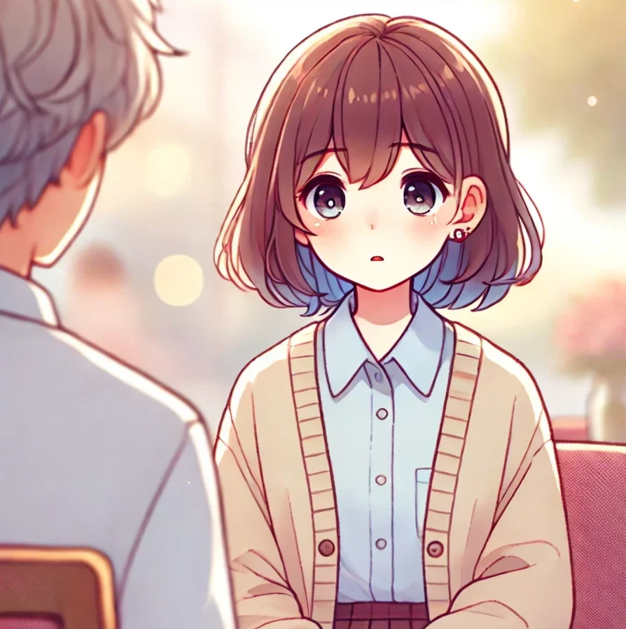 彼氏に別れようと言われてショックで返事ができない女の子