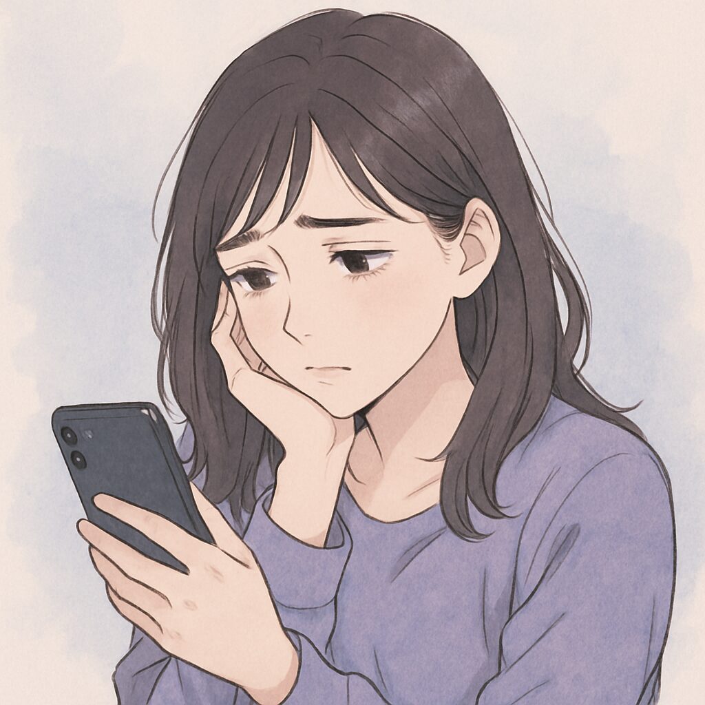 彼氏の未読無視が1週間続いて別れを心配する女性