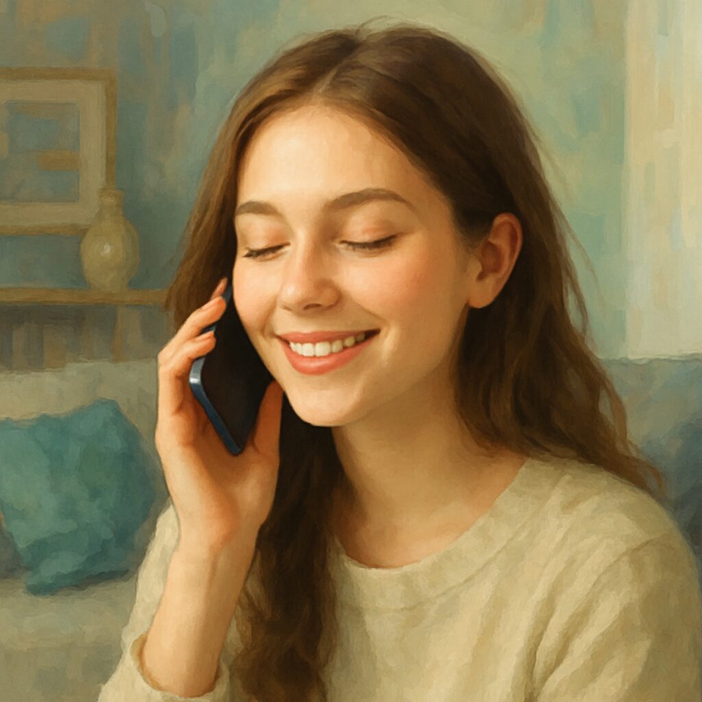 易えき かれん先生の鑑定に癒される女性