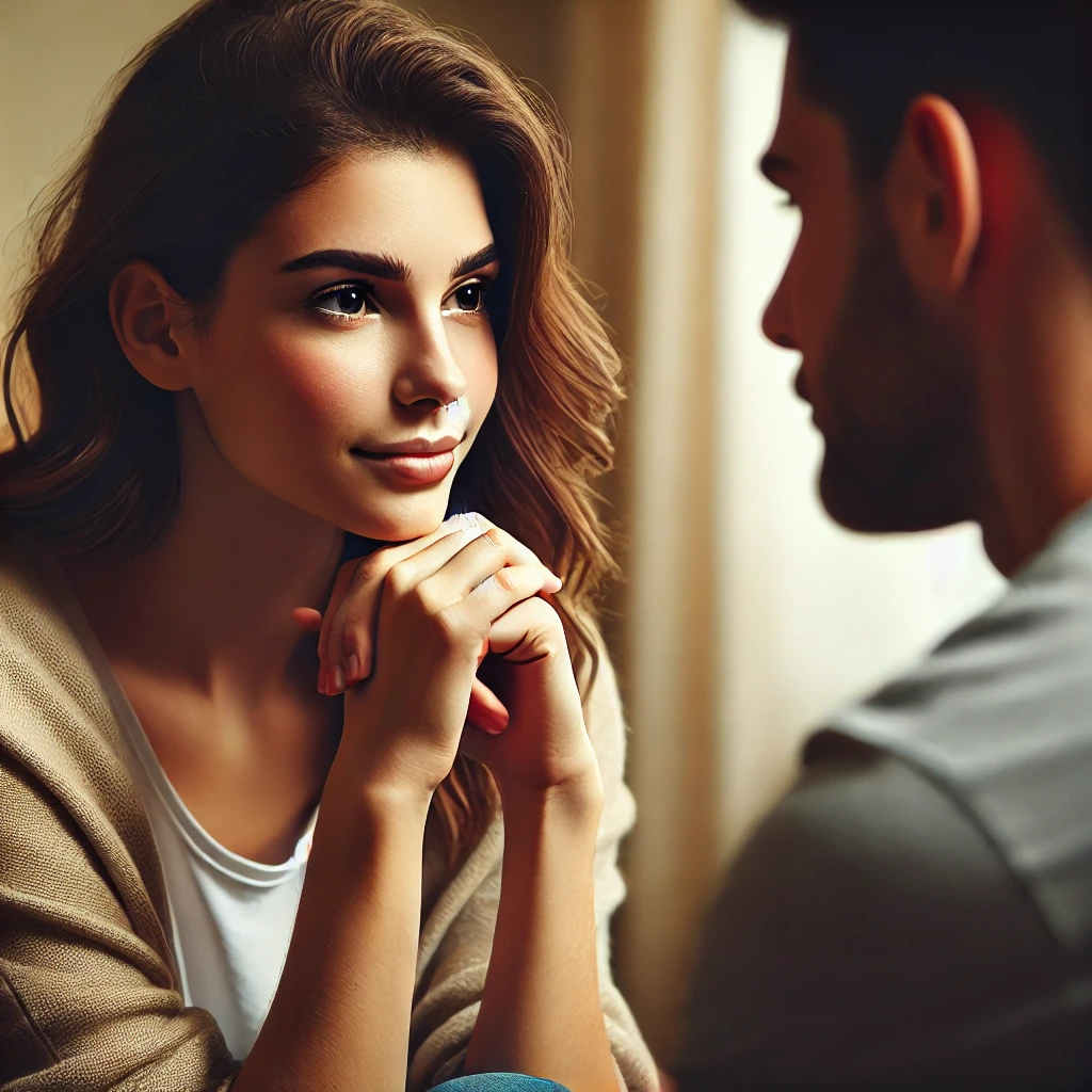 結婚の話で別れることがないように慎重に話をすすめる女性